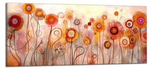 Obraz na plátne Abstrakcia lúčne kvety
