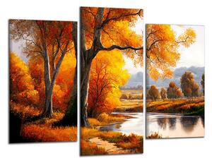Obraz na stenu Romantická jeseň pri rieke