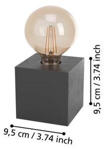 Eglo 43734 - Stolná lampa PRESTWICK 1xE27/40W/230V antracit