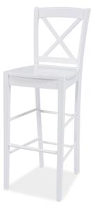 Barová stolička BORUWI biela