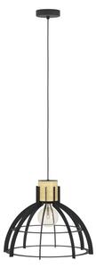 Eglo 43769 - Luster na lanku STILLINGTON 1xE27/40W/230V čierna