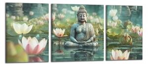 Obraz na stenu Budha a lekná