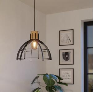 Eglo 43769 - Luster na lanku STILLINGTON 1xE27/40W/230V čierna