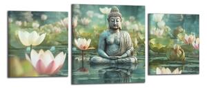 Obraz na stenu Budha a lekná