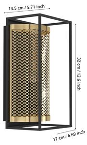 Eglo 43789 - Nástenné svietidlo NOHALES 1xE27/40W/230V