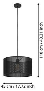 Eglo 43795 - Luster na lanku MANBY 1xE27/40W/230V