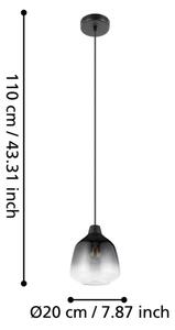 Eglo 43821 - Luster na lanku SEDBERGH 1xE27/40W/230V