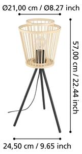 Eglo 43854 - Stolná lampa HYKEHAM 1xE27/40W/230V