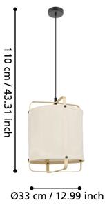 Eglo 43874 - Luster na lanku SURFLEET 1xE27/40W/230V