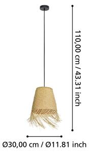 Eglo 43871 - Luster na lanku AYCLIFFE 1xE27/40W/230V