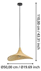 Eglo 43869 - Luster na lanku HAXEY 1xE27/40W/230V