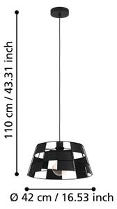 Eglo 43892 - Luster na lanku PONTEFRACT 1xE27/40W/230V