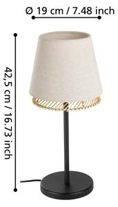 Eglo 43977 - Stolná lampa TABLEY 1xE27/40W/230V