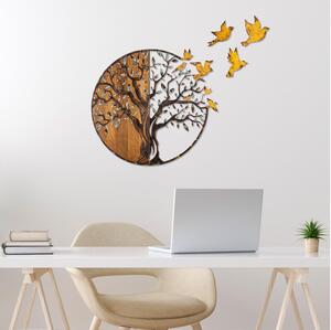 Asir Nástenná dekorácia 92x71 cm strom a vtáci drevo/kov AS1702 + záruka 3 roky zadarmo