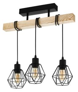 Eglo 44074 - Prisadený luster TOWNSHEND 3xE27/60W/230V