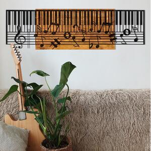Asir Nástenná dekorácia 100x30 cm klavír drevo/kov AS1709 + záruka 3 roky zadarmo