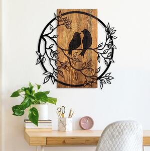 Asir Nástenná dekorácia 59x57 cm vtáci drevo/kov AS1701 + záruka 3 roky zadarmo