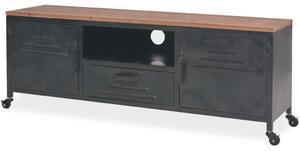 TV stolík, 120x30x43 cm, čierny