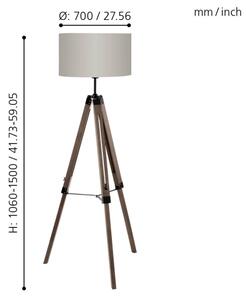 Eglo 94326 - Stojaca lampa LANTADA 1xE27/60W/230V