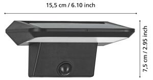 Eglo 48944- LED solárne nástenné svietidlo so senzorom PORRASSA LED/20W/3,7V IP44