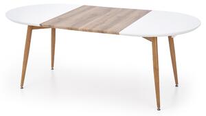 Jedálenský stôl IDWORD dub medový/biela