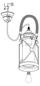 Eglo 49214 - Luster VINTAGE 1xE27/60W/230V