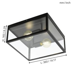Eglo 49392 - Stropné svietidlo CHARTERHOUSE 2xE27/60W/230V