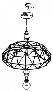 Eglo 49487 - Luster CARLTON 2 1xE27/60W/230V