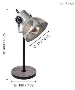 Eglo 79365 - Stolná lampa BARNSTAPLE 1xE27/40W/230V