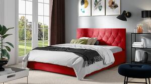 Manželská posteľ TIBOR - 180x200, červená