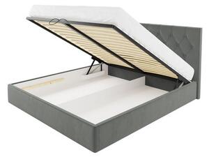 Jednolôžková posteľ TIBOR - 120x200, šedá