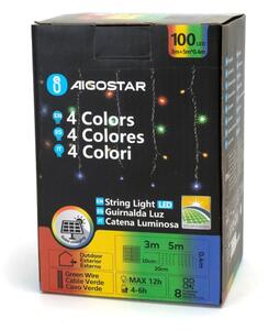 Aigostar - LED vonkajšia vianočná reťaz 100xLED/8 funkcií 8x0,4m IP44 viacfarebná