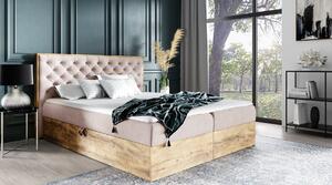 Boxspringová posteľ CHANTELLE 3 - 120x200, ružová + topper ZDARMA