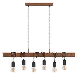 Eglo 49859 - Luster na lanku TOWNSHEND 4 6xE27/60W/230V