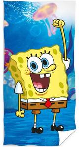 Detská plážová osuška veselý SpongeBob - 100% bavlna - 70 x 140 cm