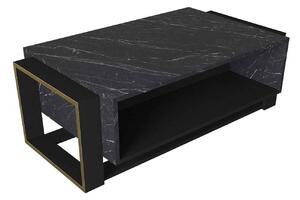 Dizajnový konferenčný stolík Olivera 106,4 cm čierny