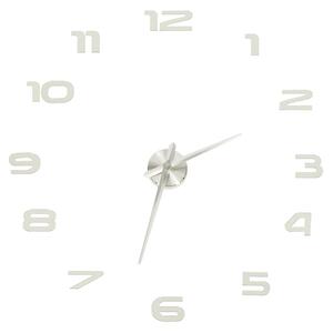 IKO Nástenné hodiny veľké 80-120cm - strieborné