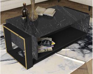 Dizajnový konferenčný stolík Olivera 106,4 cm čierny