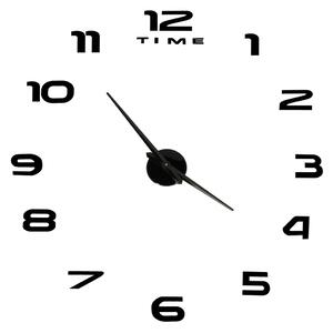 IKO Nástenné hodiny veľké 80-120cm - čierne