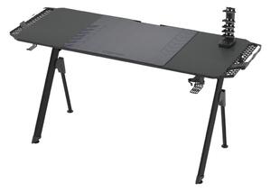 Milagro Výškovo nastaviteľný herný stôl SNAKE s LED RGB podsvietením 156x60 cm čierna MI1968 + záruka 3 roky zadarmo