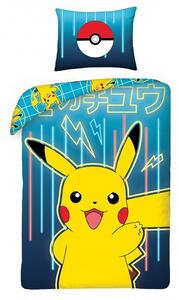 Posteľné obliečky bavlna - Pikachu, 140x200+70x90cm