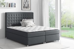 Kontinentálna posteľ EVIO - 120x200, šedá + topper ZDARMA