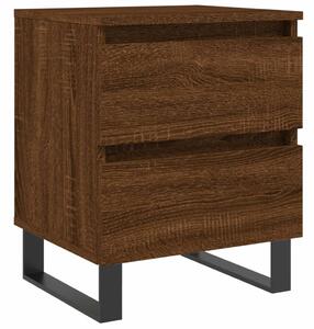 Nočný stolík hnedý dub 40x35x50 cm kompozitné drevo
