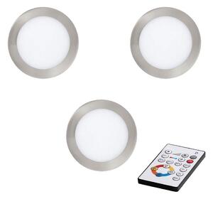 Eglo 78737 - SADA 3x LED Stmievateľné podhľadové svietidlo TINUS LED/17W/230V + DO