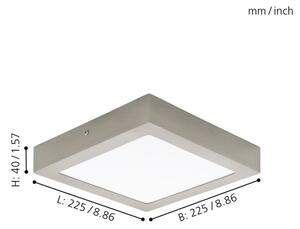 Eglo 94526 - LED stropné svietidlo FUEVA 1 LED/16,5W/230V
