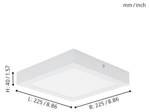Eglo 78202 - LED stropné svietidlo FUEVA LED/16,5W/230V