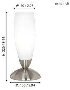 EGLO 82305 - Stolná lampa SLIM 1xE14/40W