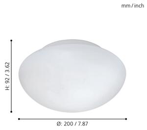 Eglo 81635 - Stropné svietidlo ELLA 1xE27/60W/230V