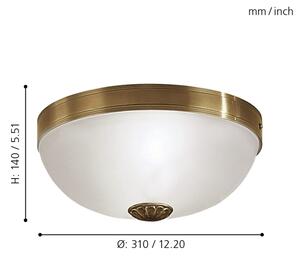 EGLO 82741 - Stropné svietidlo IMPERIAL 2xE27/60W/230V