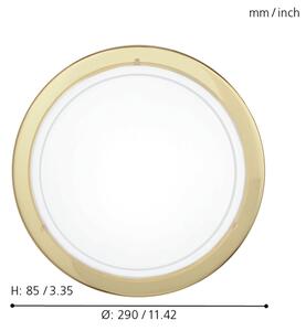 EGLO 83157 - svietidlo stropné PLANET1 1xE27/60W